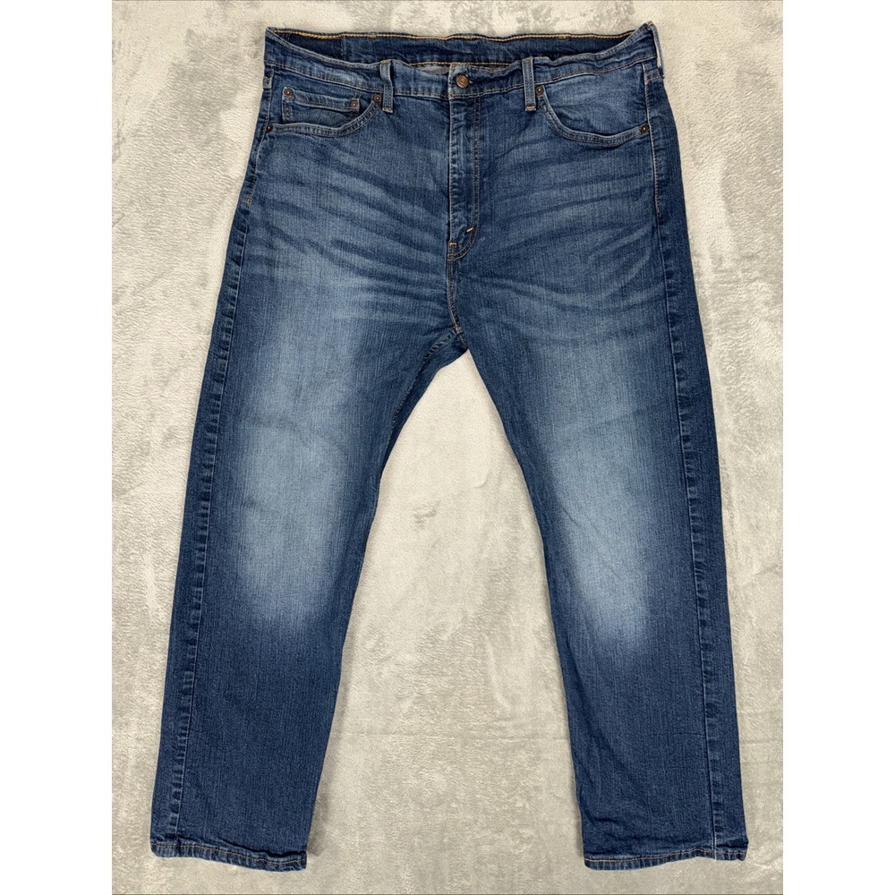 Vintage Levi's 505‎ Straight Leg 40x30 Blue Jeans Regular Whispering Stone Wash